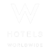 W Hotels Worldwide logo with a large white 'W' on a black background