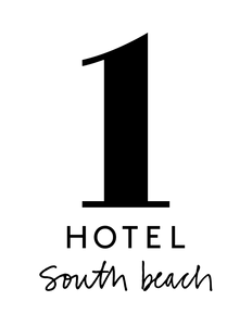Black number '1' followed by 'HOTEL South beach' on a white background