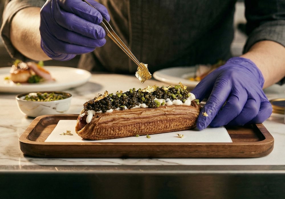 The $100 Golden Glizzy caviar hot dog has been the breakout star of the 2026 Miami Open