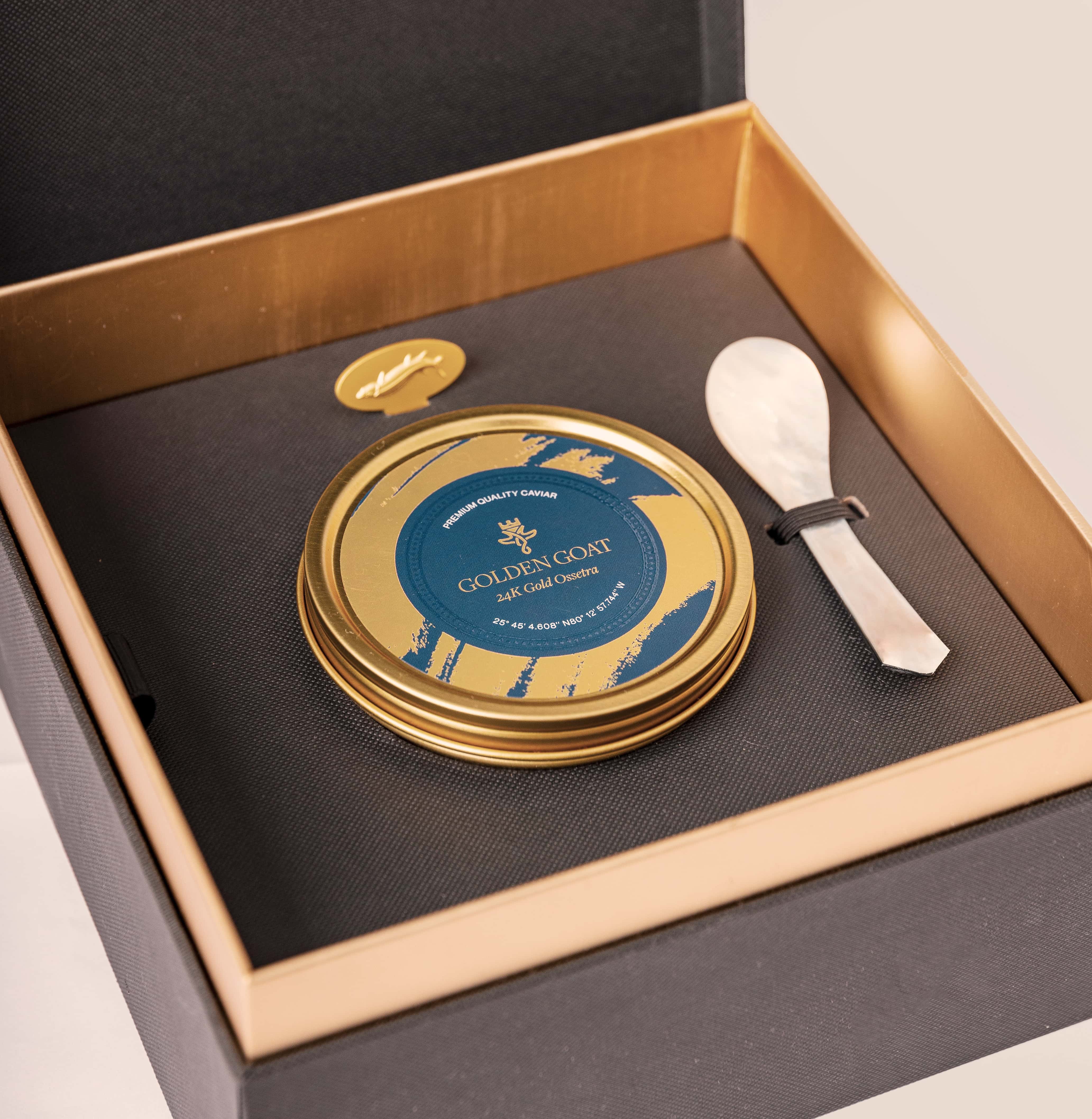 24K Gold Ossetra Caviar Gift Set