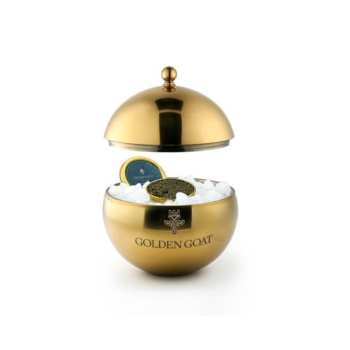 Golden Globe Caviar Server