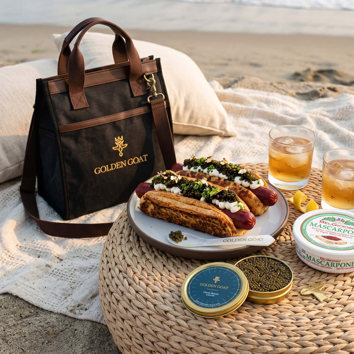 Signature Insulated Caviar Travel Bag