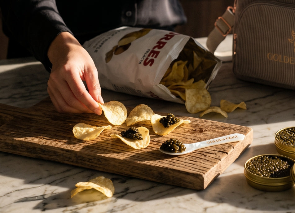 Can I serve truffle chips as an alternative to blinis?