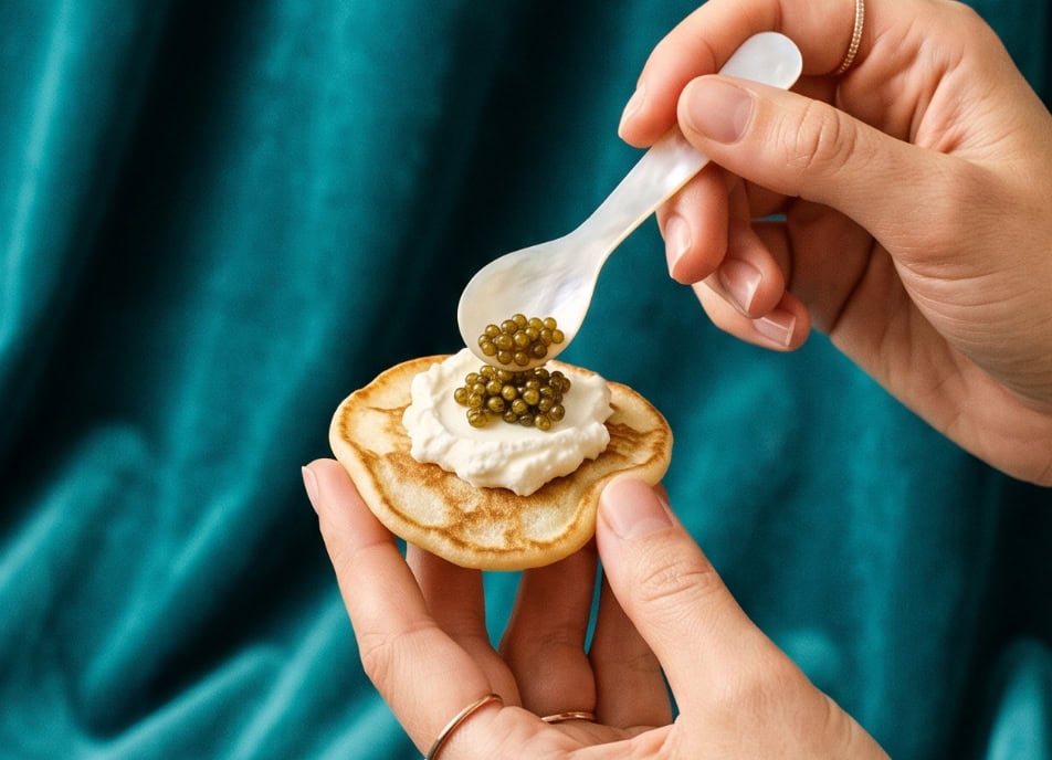 Should I serve blinis warm?