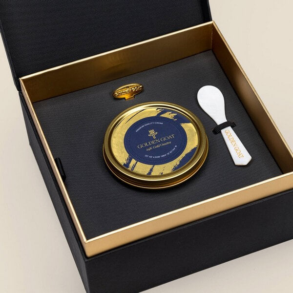 24K Gold Ossetra Caviar Gift Set