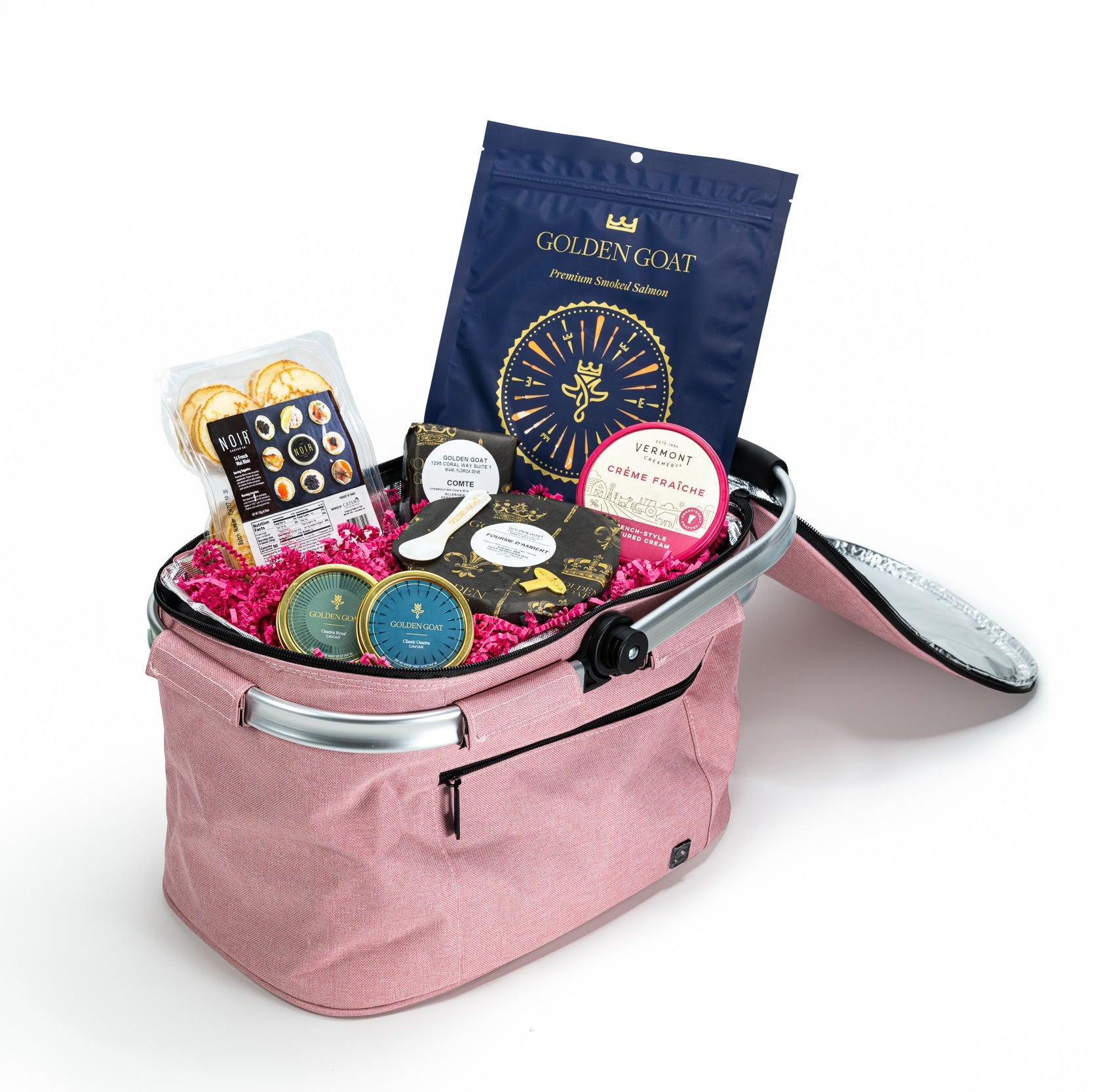 Golden Mother’s Day Gift Set – Luxury Caviar Picnic Basket